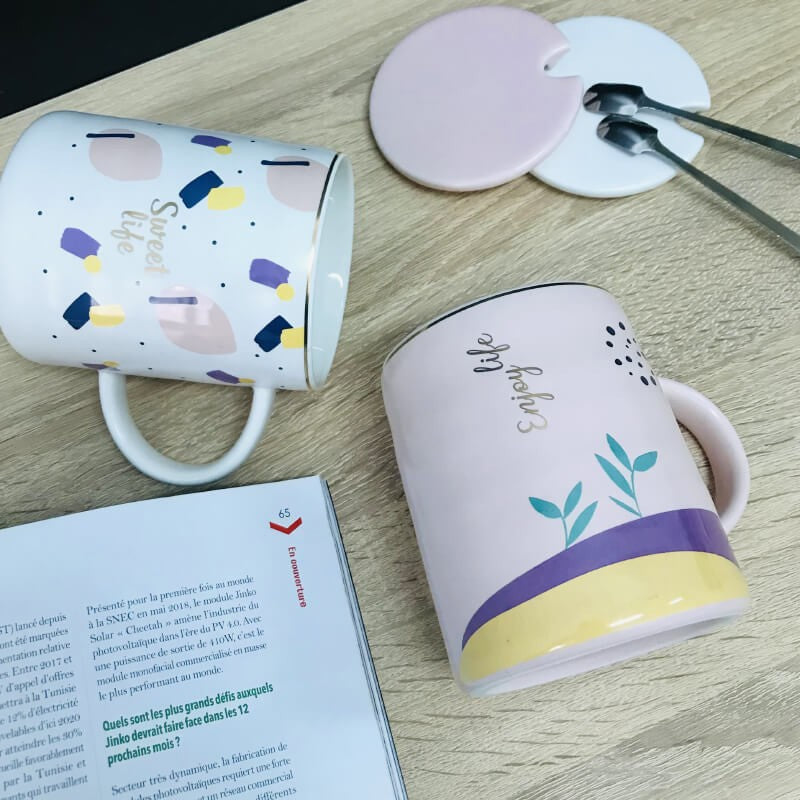 CHOPE - MUG CÉRAMIQUE AVEC COUVERCLE -420ML-