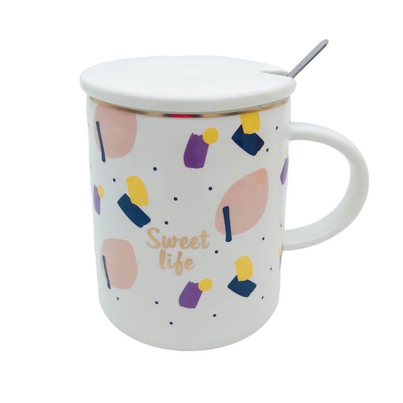 CHOPE - MUG CÉRAMIQUE AVEC COUVERCLE -420ML-