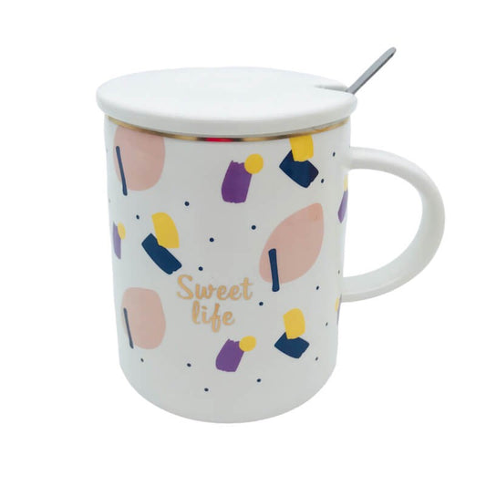 CHOPE - MUG CÉRAMIQUE AVEC COUVERCLE -420ML-