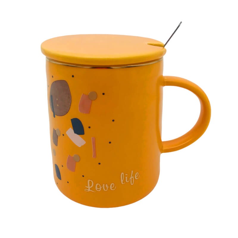 CHOPE - MUG CÉRAMIQUE AVEC COUVERCLE -420ML-