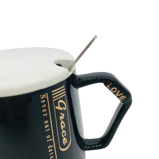 CHOPE - MUG CÉRAMIQUE AVEC COUVERCLE MIGNON -400ML-