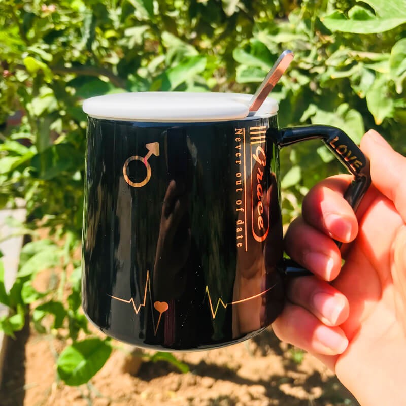 CHOPE - MUG CÉRAMIQUE AVEC COUVERCLE MIGNON -400ML-