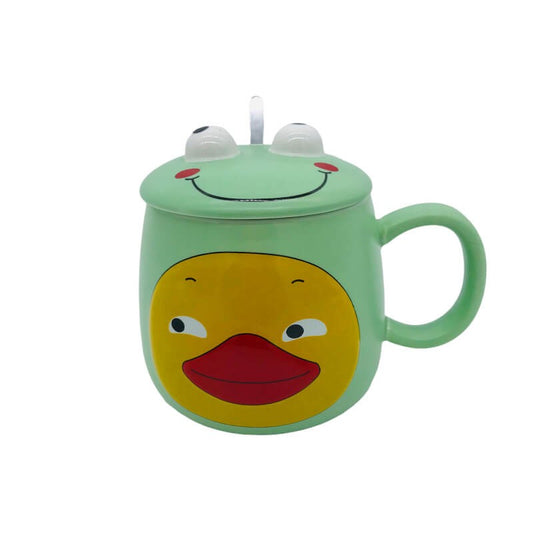CHOPE - MUG CÉRAMIQUE AVEC COUVERCLE MIGNON ACCESSOIRE KAWAII STYLE ORIGINAL -400ML-