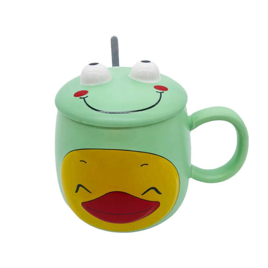 CHOPE - MUG CÉRAMIQUE AVEC COUVERCLE MIGNON ACCESSOIRE KAWAII STYLE ORIGINAL -400ML-