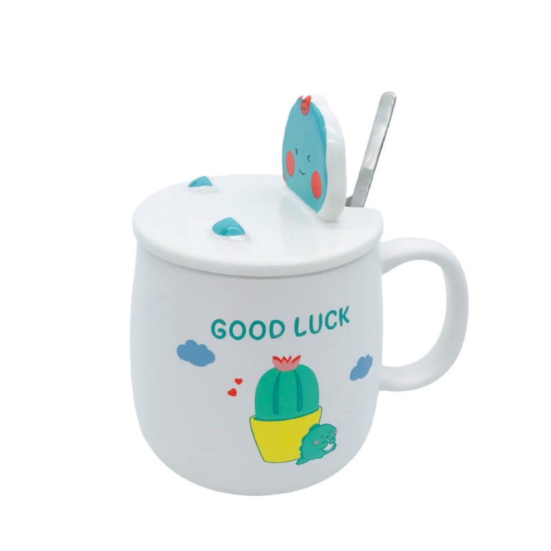 CHOPE - MUG CÉRAMIQUE AVEC COUVERCLE SUPPORT DE TELEPHONE MIGNON KAWAII STYLE ORIGINAL -400ML-