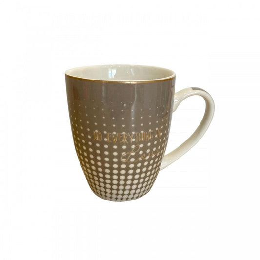 CHOPE - MUG CÉRAMIQUE DECORÉ EN DORÉ -350ML-