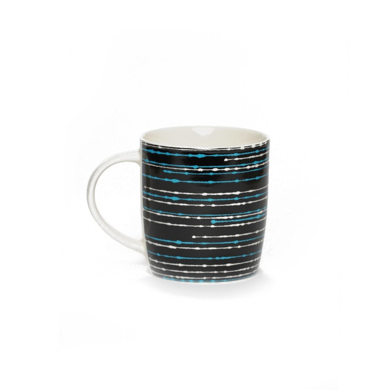 CHOPE - MUG CÉRAMIQUE FORME MOTIF LIGNES -370ML-