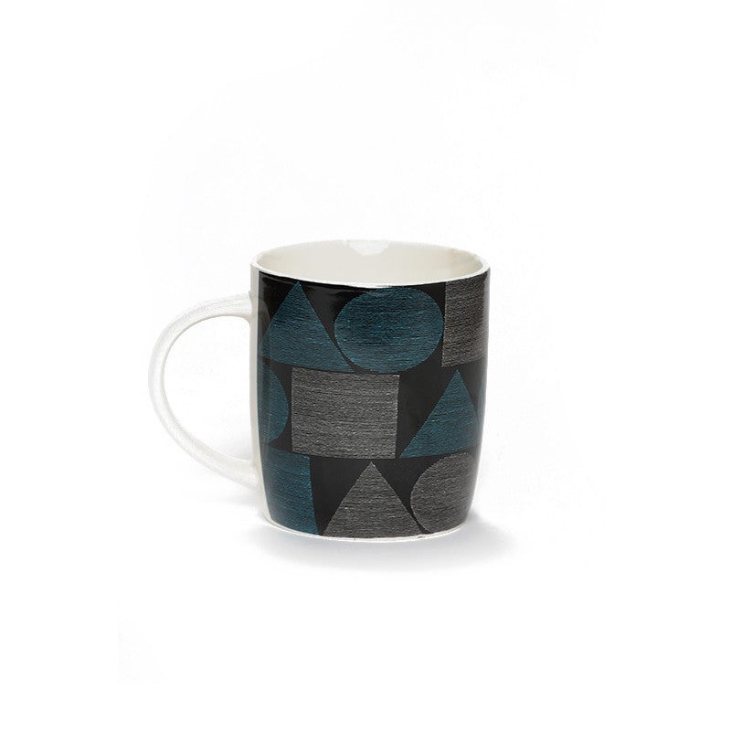 CHOPE - MUG CÉRAMIQUE MOTIF FORMES GÉOMÉTRIQUES -370ML-