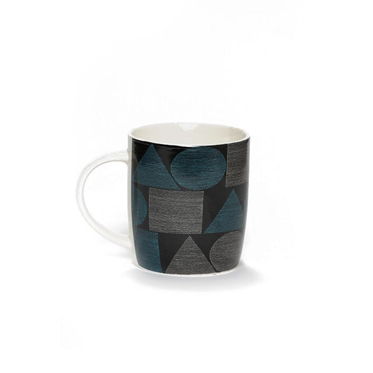 CHOPE - MUG CÉRAMIQUE MOTIF FORMES GÉOMÉTRIQUES -370ML-