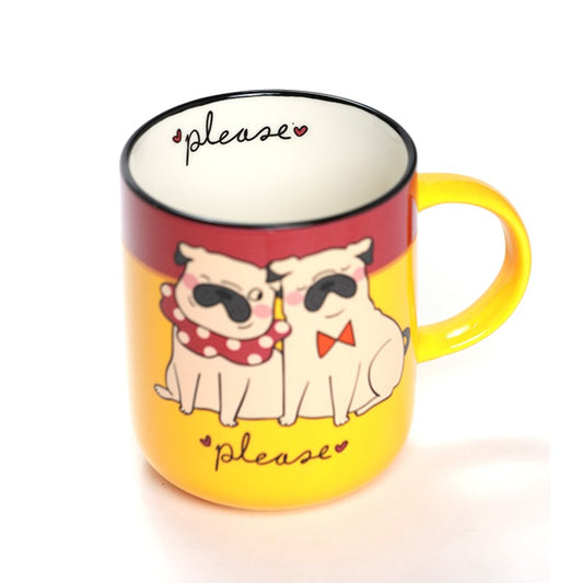 CHOPE - MUG CÉRAMIQUE PLEASE MOTIF CHIENS -400ML-