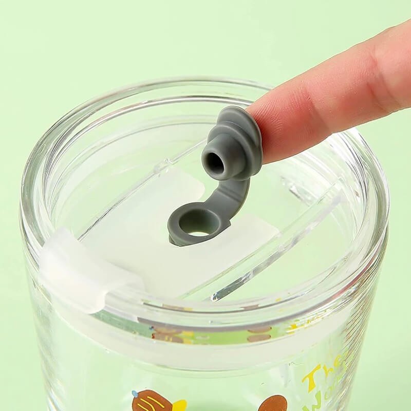 CHOPE - MUG EN VERRE AVEC COUVERCLE -550ML-