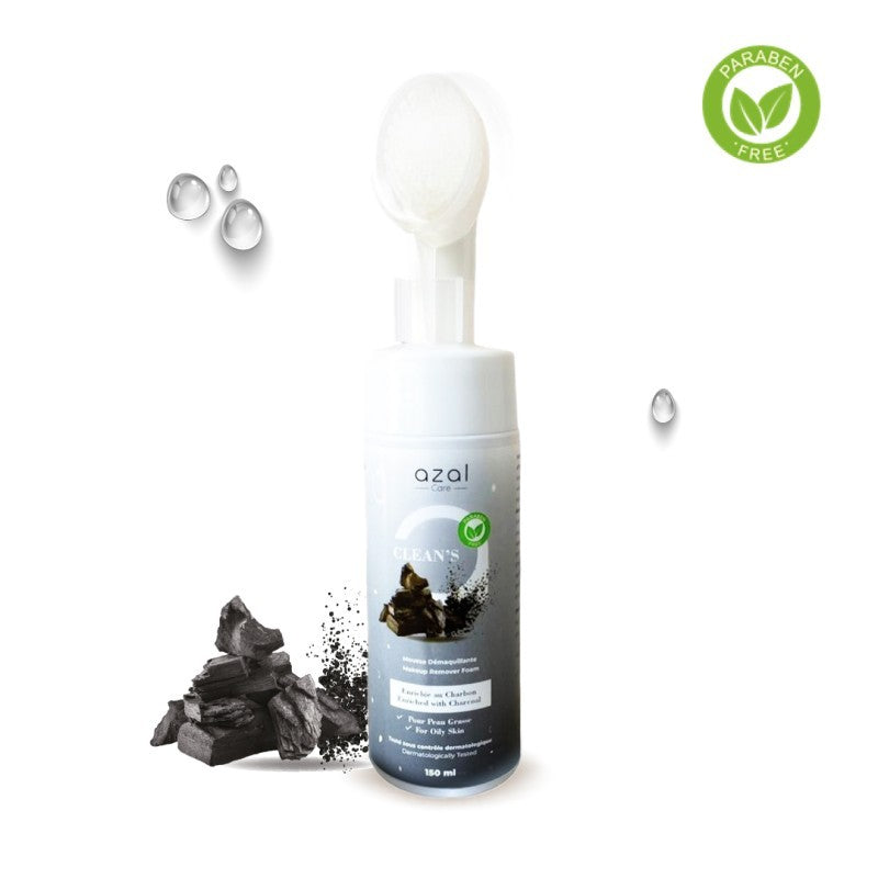 CLEAN'S - MOUSSE DEMAQUILLANTE AU CHARBON -150ML-