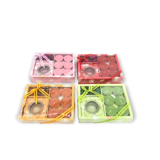 KIT DE BOUGIES PARFUMEÉS AVEC PORTE BOUGIE