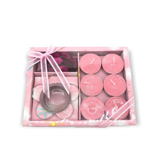 KIT DE BOUGIES PARFUMEÉS AVEC PORTE BOUGIE