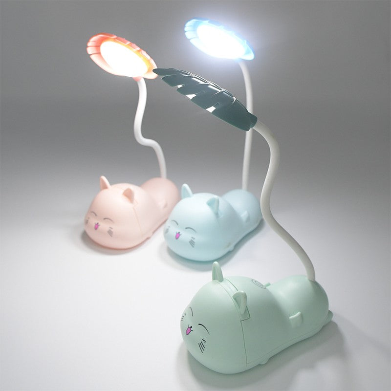 LAMPE DE BUREAU & VEILLEUSE LED ASPECT CHAT
