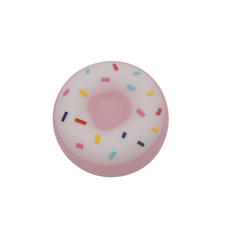 LAMPE DE BUREAU & VEILLEUSE LED ASPECT GÂTEAU DONUTS ROSE