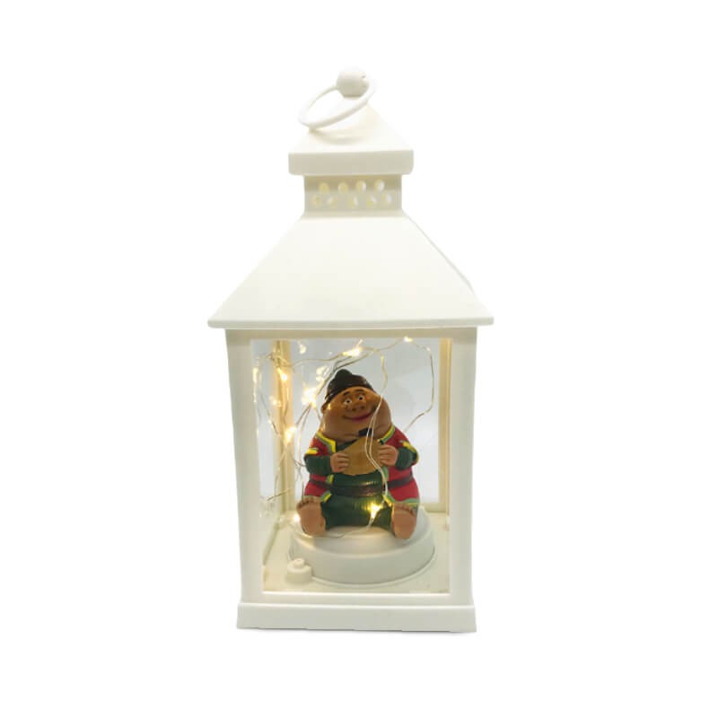 LANTERNE LED AVEC PIECE DECORATIVE EN RESINE - FANANIS-