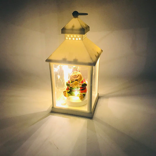 LANTERNE LED AVEC PIECE DECORATIVE EN RESINE - FANANIS-