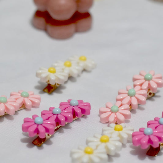 Lot de 2 pinces à cheveux avec motif fleur