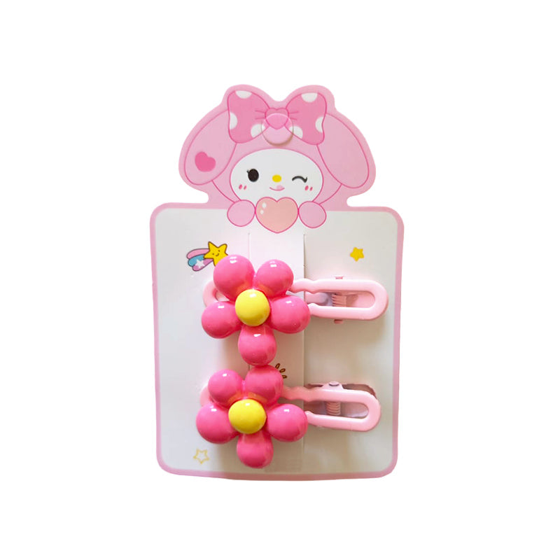 Lot de 2 pinces forme fleur