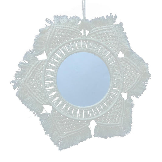 MIROIR AVEC DECORATION EN TEXTILE ETOILE -44CM-