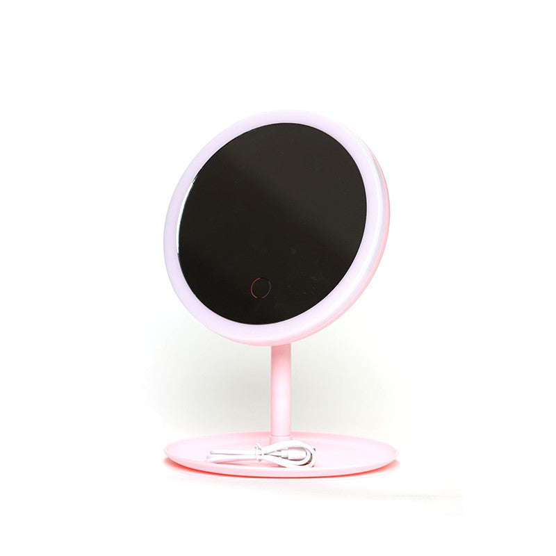 MIROIR COSMÉTIQUE EN PVC AVEC LUMIÈRE LED -18CM-
