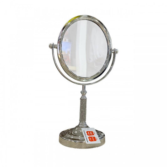 MIROIR OVALE DE TABLE DOUBLE FACE MIROIR DE BUREAU POUR LE MAQUILLAGE LÈPILLATION ET LE RASAGE