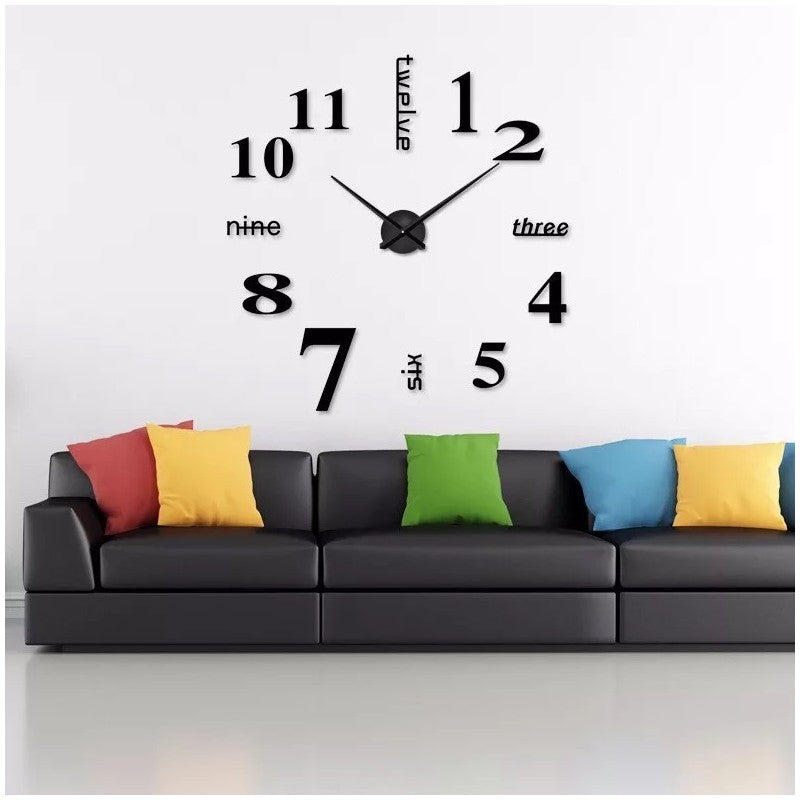 MONTRE MURAL 3D-60CM-90CM-