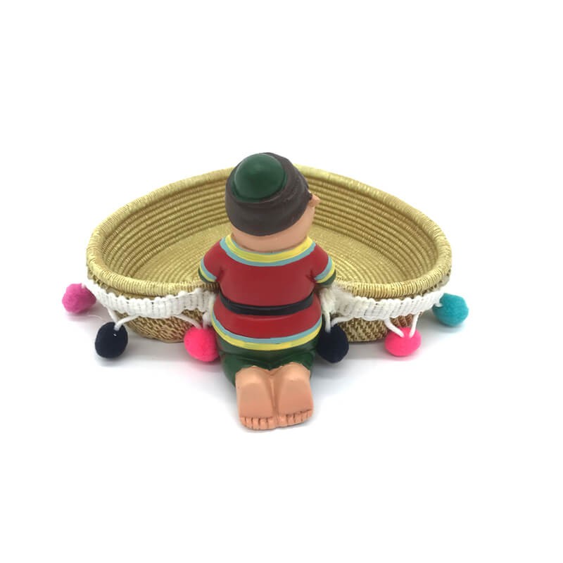 PLATEAU AVEC PIECE DECORATIVE EN RESINE -FANANIS GROS-