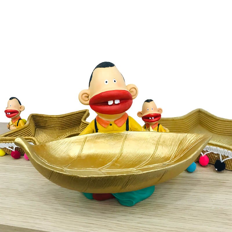 PLATEAU AVEC PIECE DECORATIVE EN RESINE -RAMADHAN-