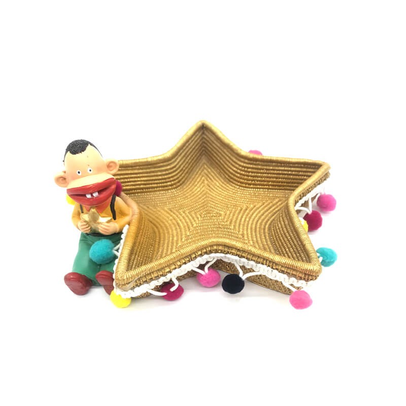 PLATEAU AVEC PIECE DECORATIVE EN RESINE - RAMADHAN-