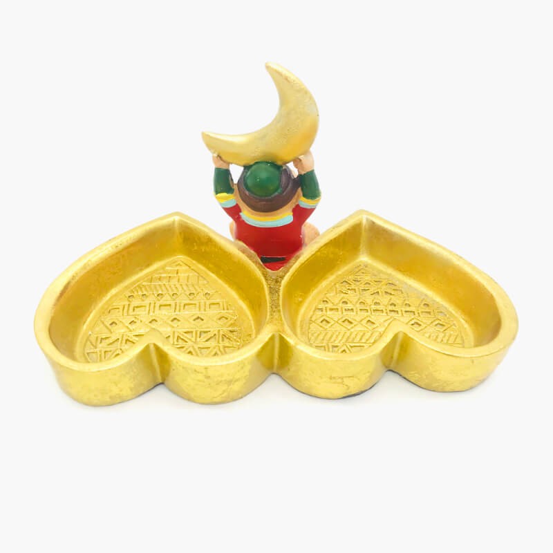 PLATEAU AVEC PIECE DECORATIVE EN RESINE -RAMADHAN-