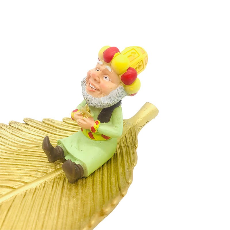 PLATEAU AVEC PIECE DECORATIVE EN RESINE - RAMADHAN-