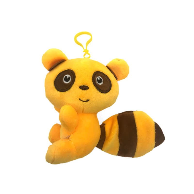 PORTE CLÉS MOTIF ÉCUREUIL-JAUNE