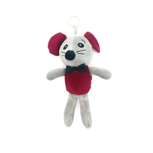 PORTE CLÉS MOTIF SOURIS-ROUGE