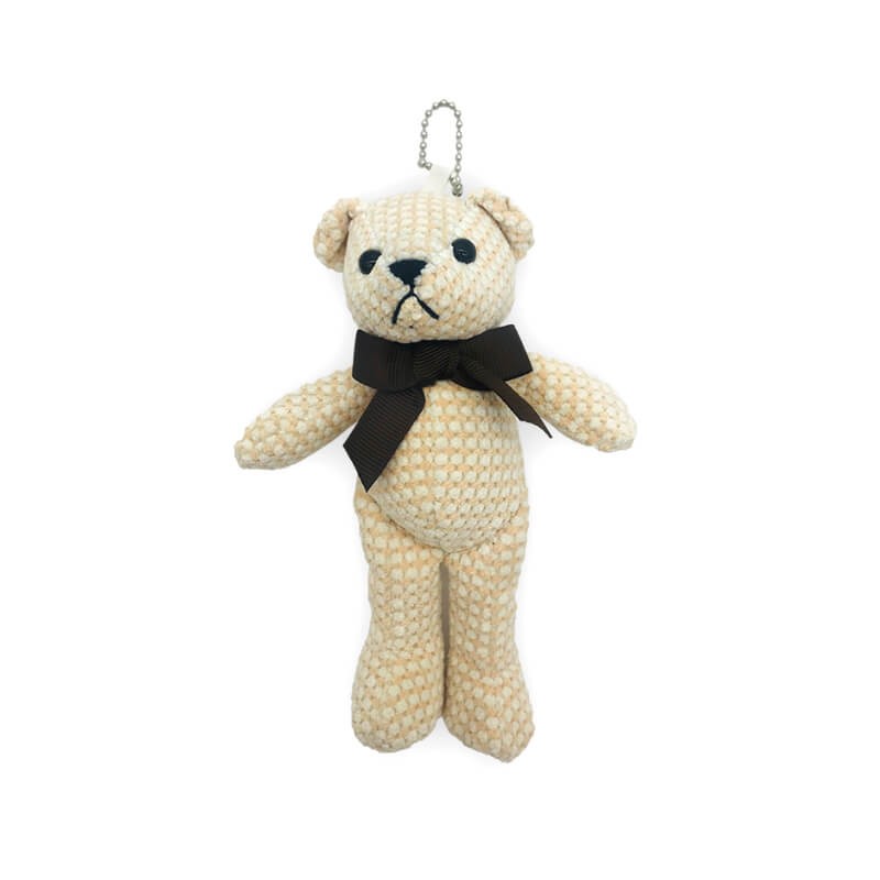 PORTE CLÉS MOTIF TEDDY BEAR-BLANC