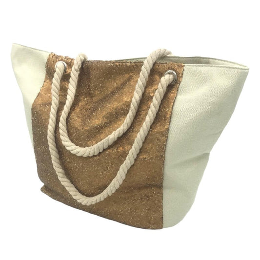 SAC DE PLAGE A PAILLETTES