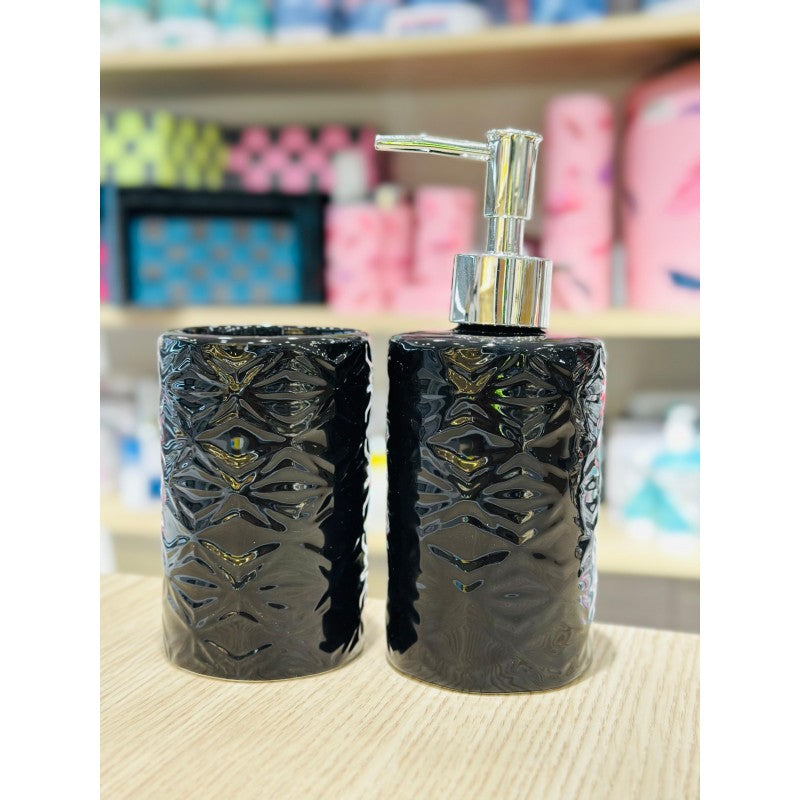 SET ACCESSOIRES DE SALLE DE BAIN 2 PIECES EN CERAMIQUE