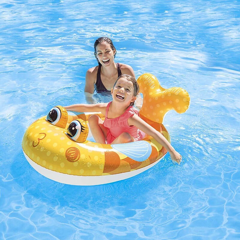 VOITURE GONFLABLE INTEX FLOTTEUR JOUET -BLUE-